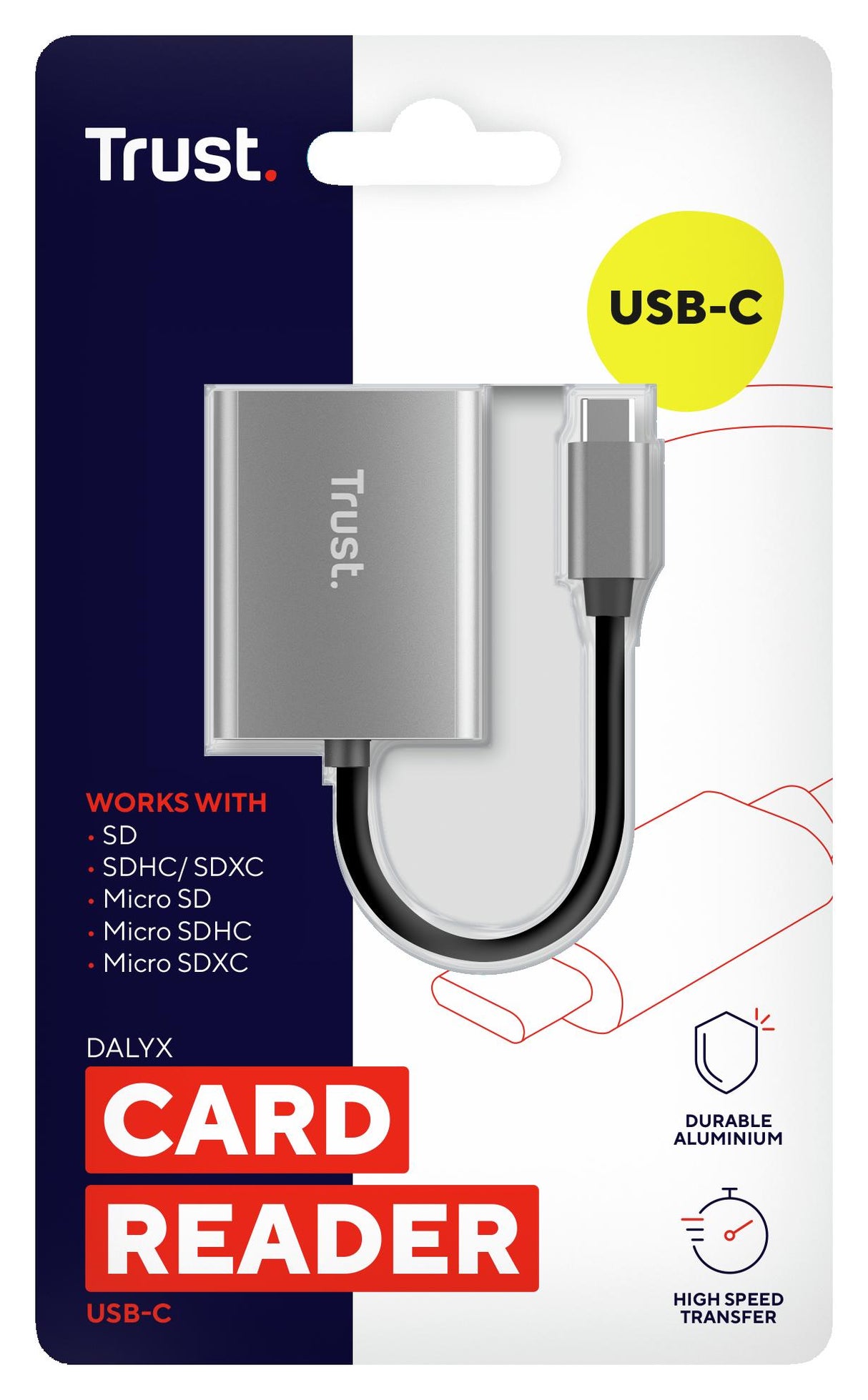 TRUST DALYX FAST USB-C CARDREADER