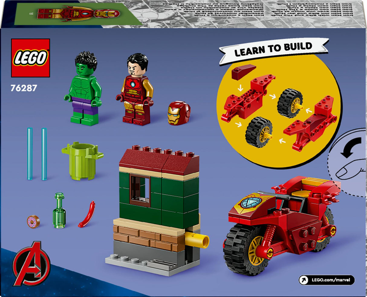 LEGO 76287 Marvel Super Heroes Iron Man with Bike and the Hulk LEGO