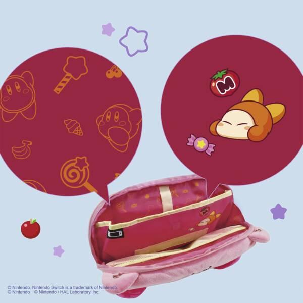 HORI - Plush Pouch for Nintendo Switch 2 (Kirby and Waddle Dee) - Pink HORI