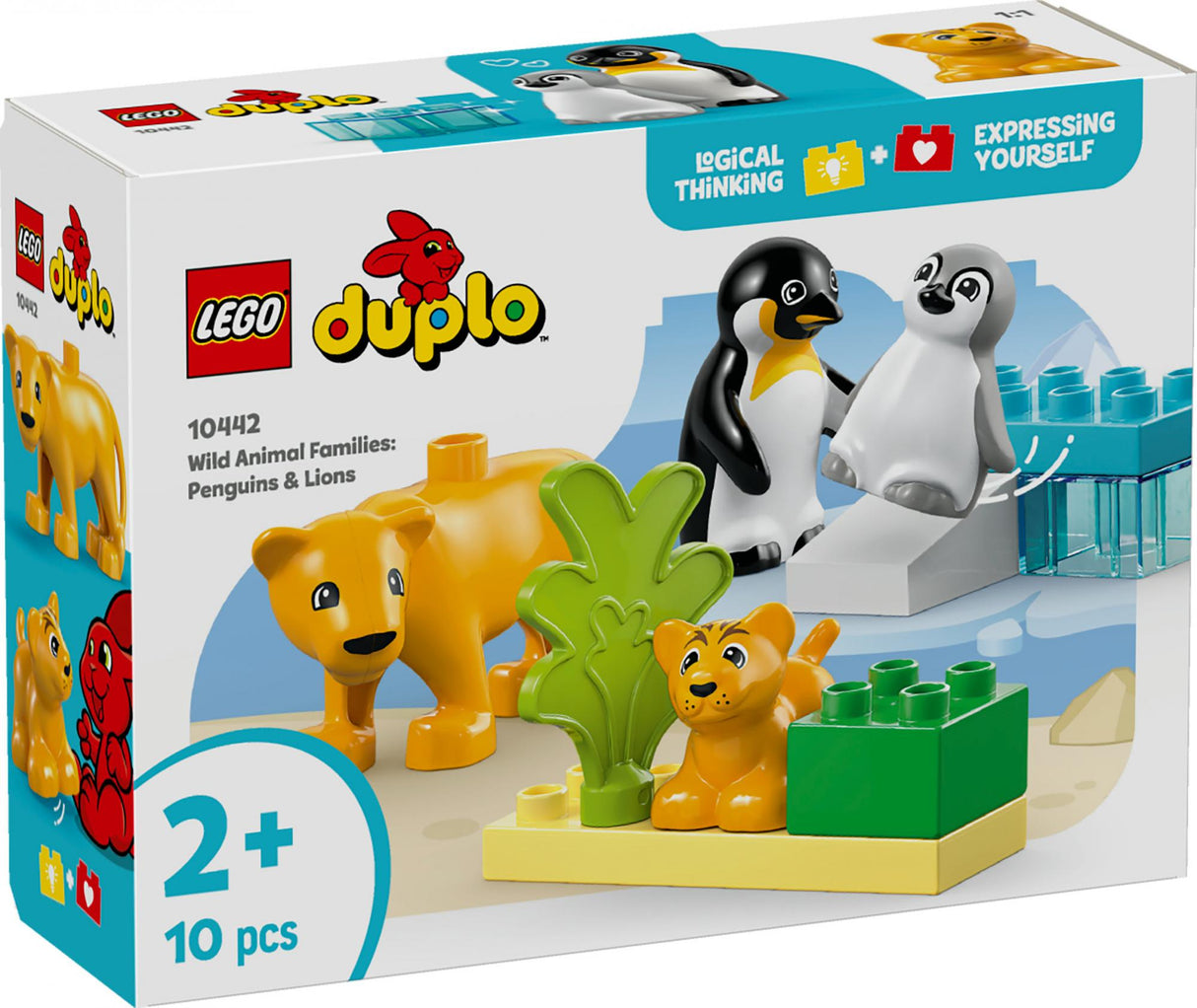 LEGO 10442 DUPLO Town wild animal families: penguins and lions LEGO