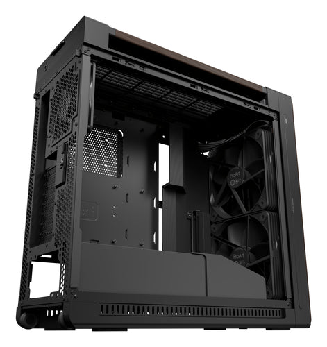 ASUS ProArt PA602 Wood Edition Modern Black - Tempered Glass Panel – indvendig opbygning eller underside (vinkel 3)