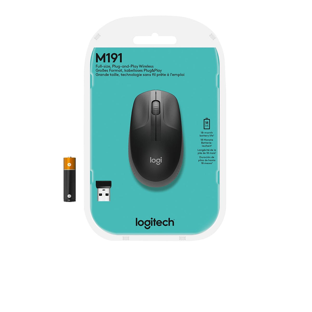 Logitech - M190 Full-size Wireless Mouse Logitech