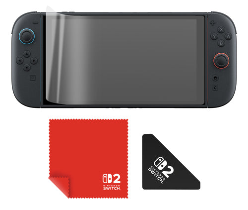Turtle Beach Screen Protector Kit – Nintendo Switch 2 – 2 stk. – sættets tilbehør ved illustreret konsol
