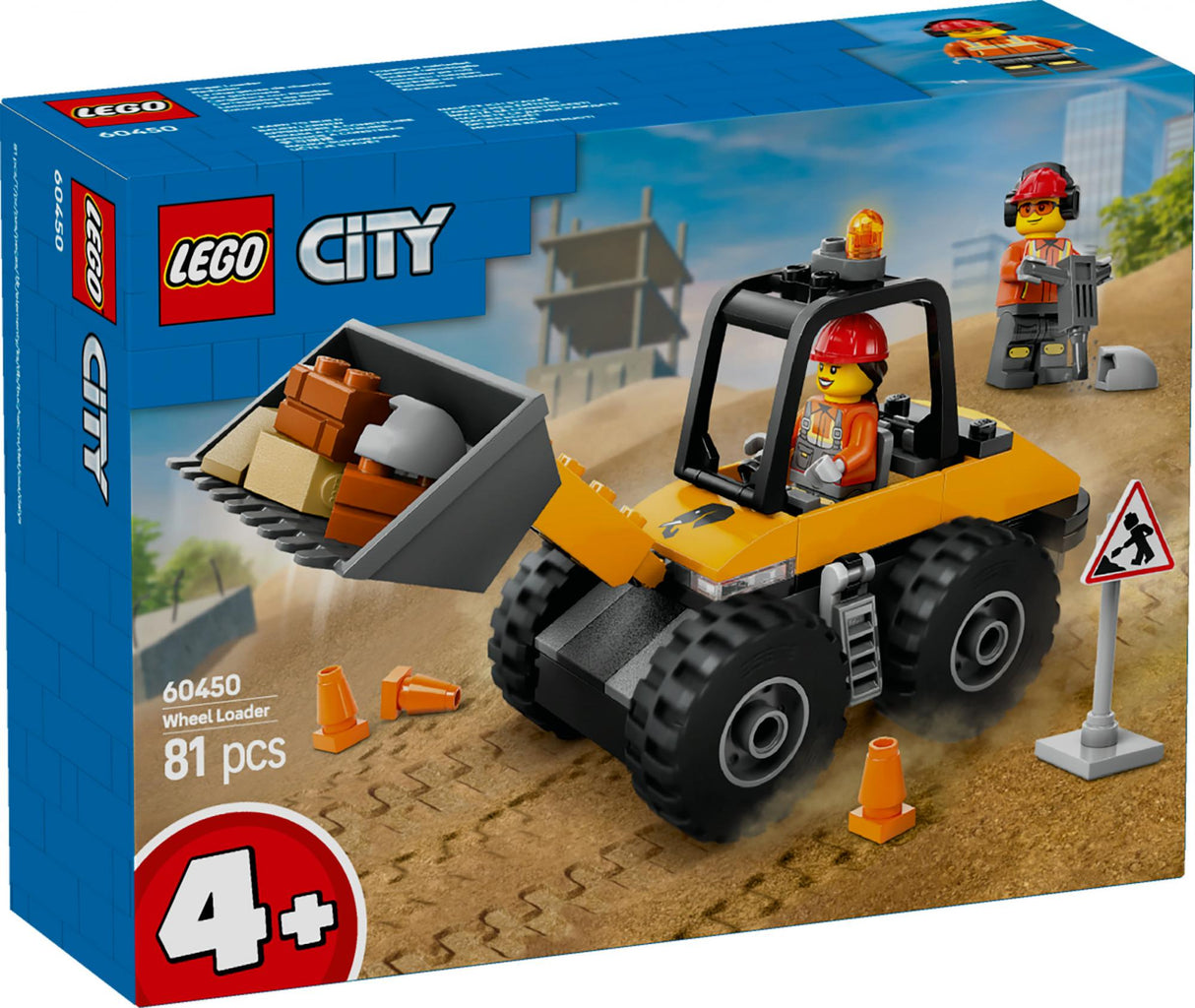 LEGO - LEGO City - Yellow Construction Wheel Loader (60450) LEGO