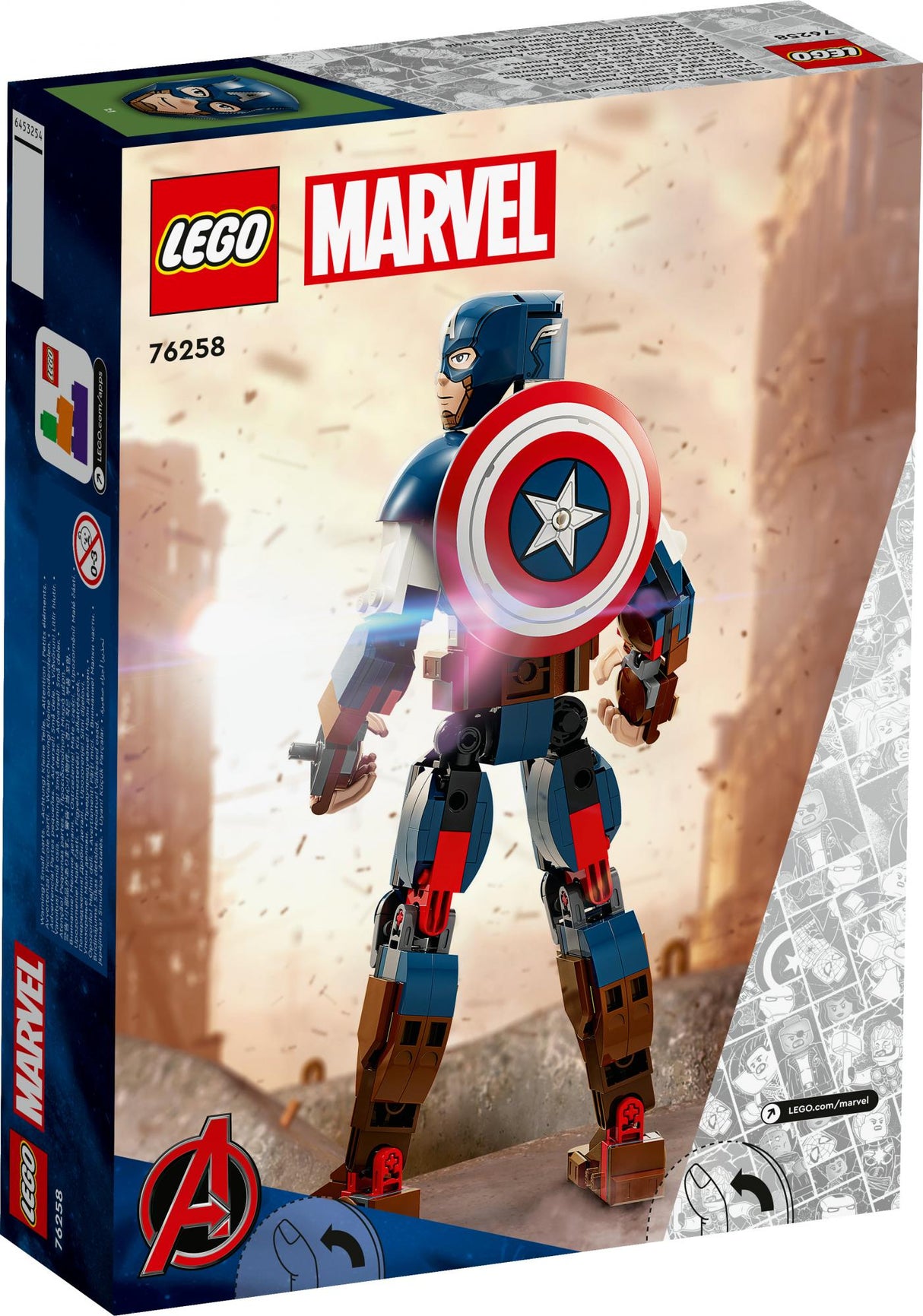 LEGO 76258 Marvel Super Heroes Captain America Buildable Figure Construction Toy LEGO
