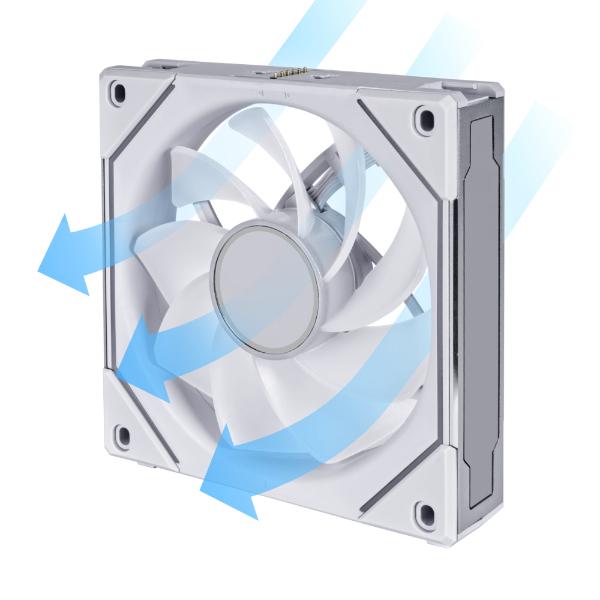Lian Li UNI FAN SL INF Wireless, Reverse, White - 120mm Lian Li