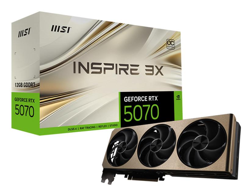 MSI GeForce RTX 5070 12G INSPIRE 3X OC MSI
