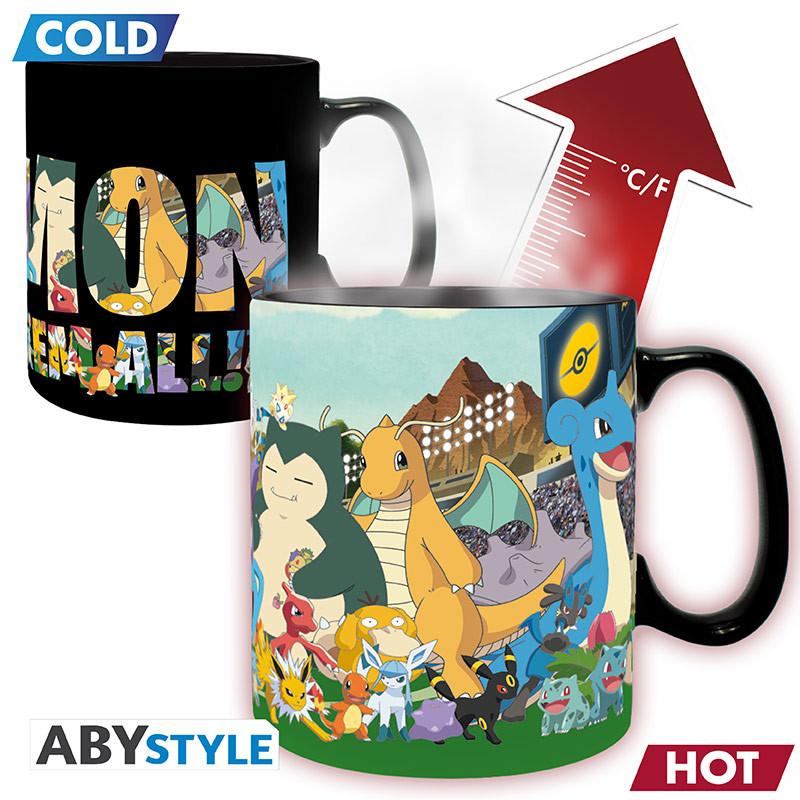 Pokemon - Heat Change Mug - Gotta Catch Em' all Abysse