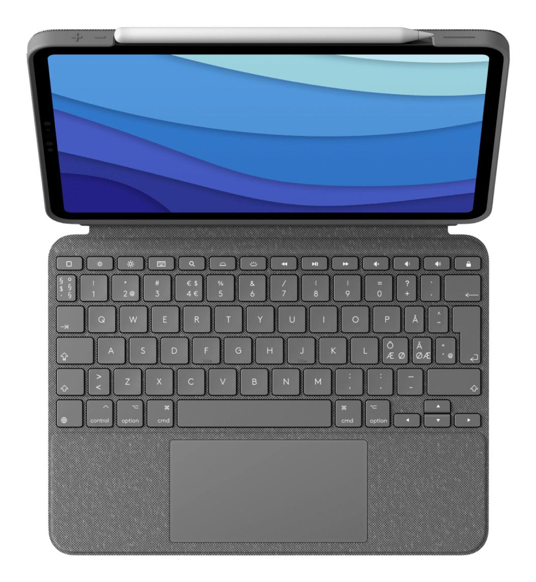 Logitech - Combo Touch Keyboard - For iPad Pro ( Nordic Layout ) Logitech