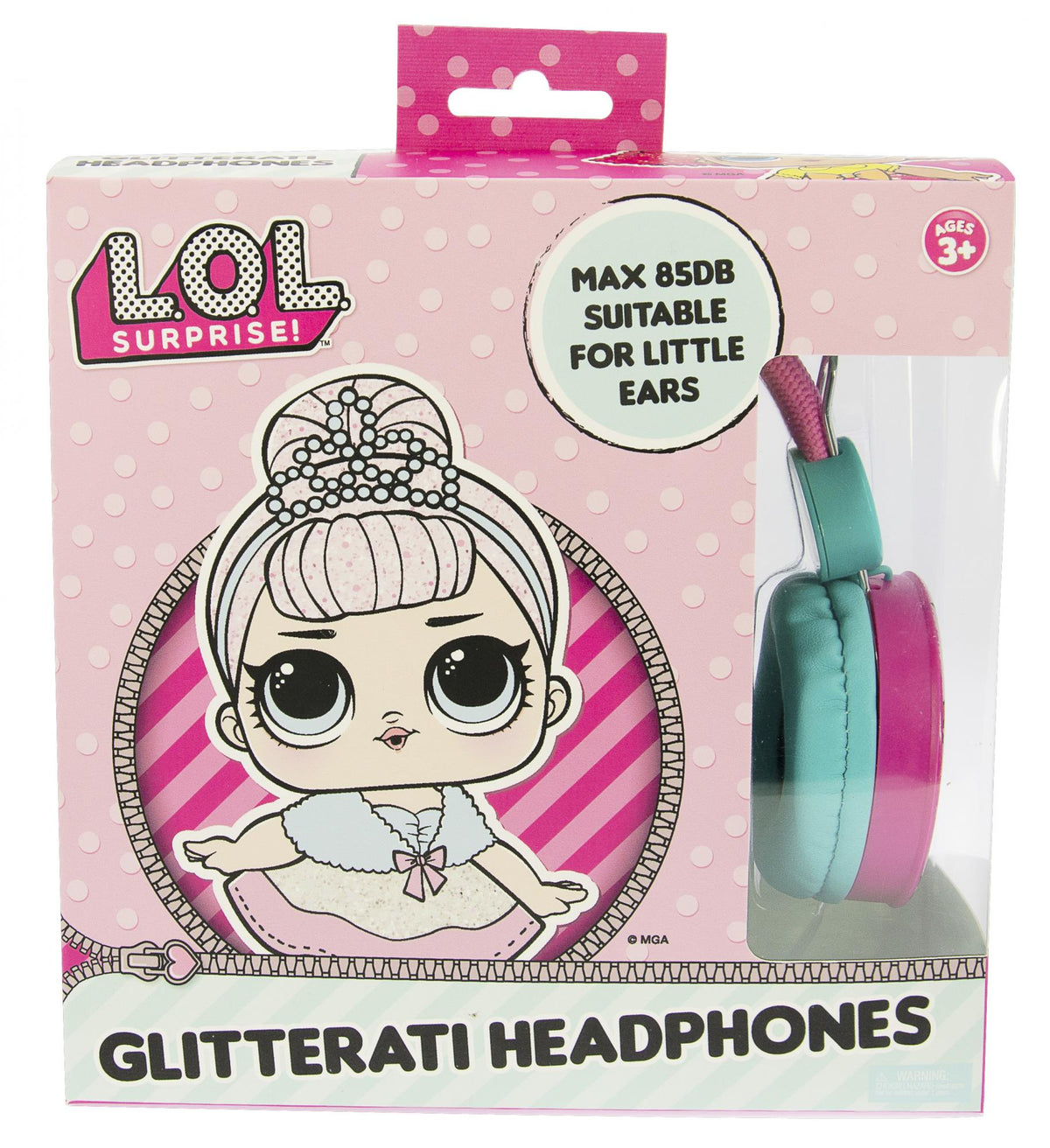 L.O.L. Surprise! Glitterati Pink Kids Core Headphones OTL
