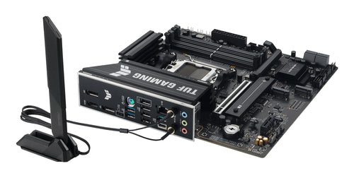 ASUS TUF GAMING B850M-E WIFI med tilsluttet Q-Antenna