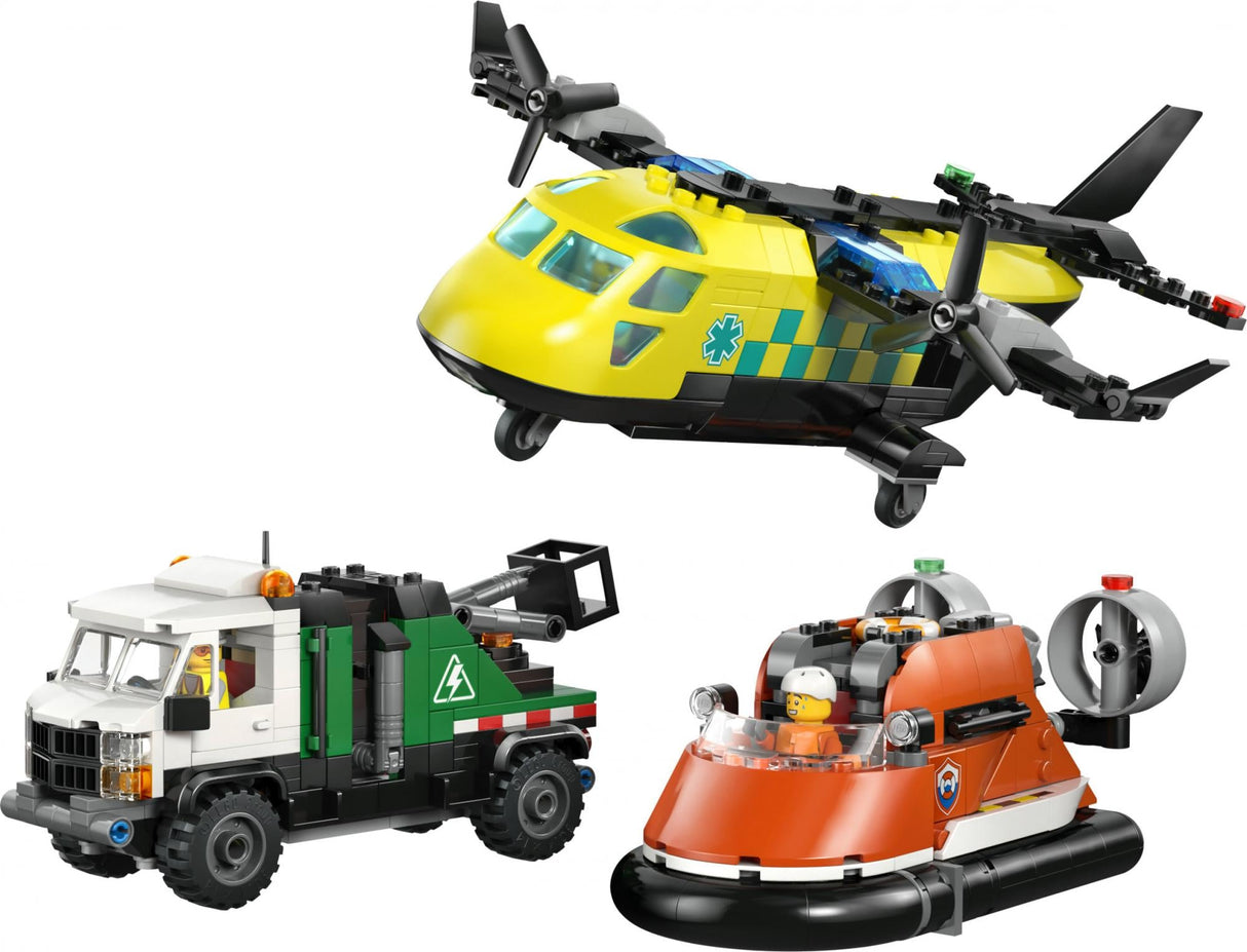 LEGO - LEGO City - Airplane, Service Truck & Hovercraft Remix (60505) LEGO