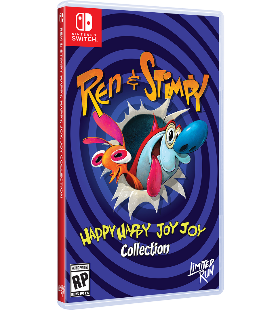 Ren & Stimpy Happy Happy Joy Joy Collection (Limited Run) (Import) – Nintendo Switch-emballage