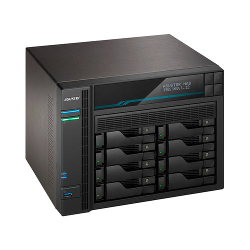 ASUSTOR Lockerstor 10 AS6510T – set skråt forfra (vinkel 2)