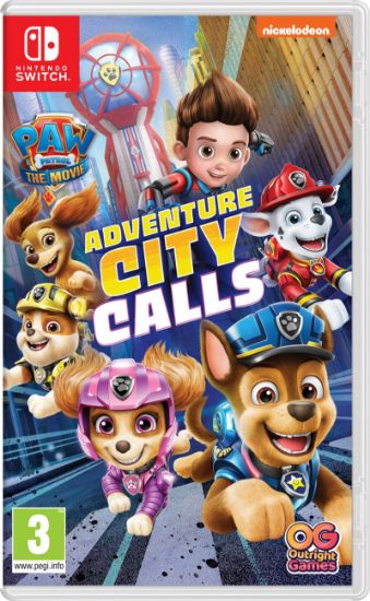 PAW Patrol Adventure City Calls Nintendo Switch-cover med Ryder og hvalpene
