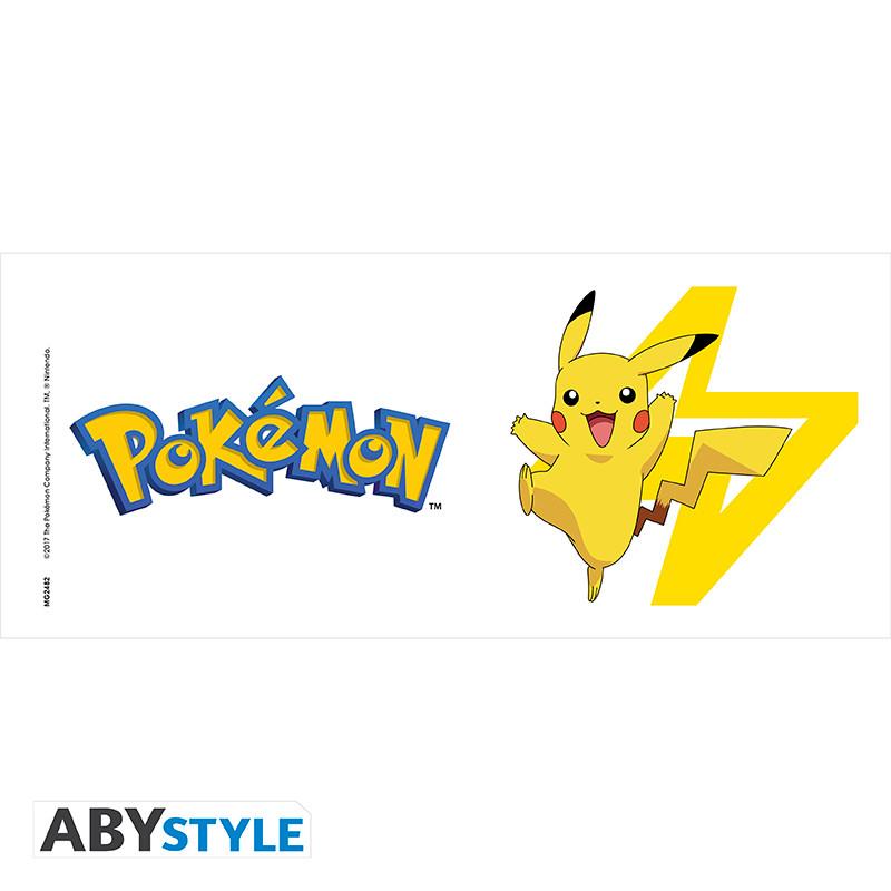 POKEMON - Mug - 320 ml - Logo & Pikachu Abysse