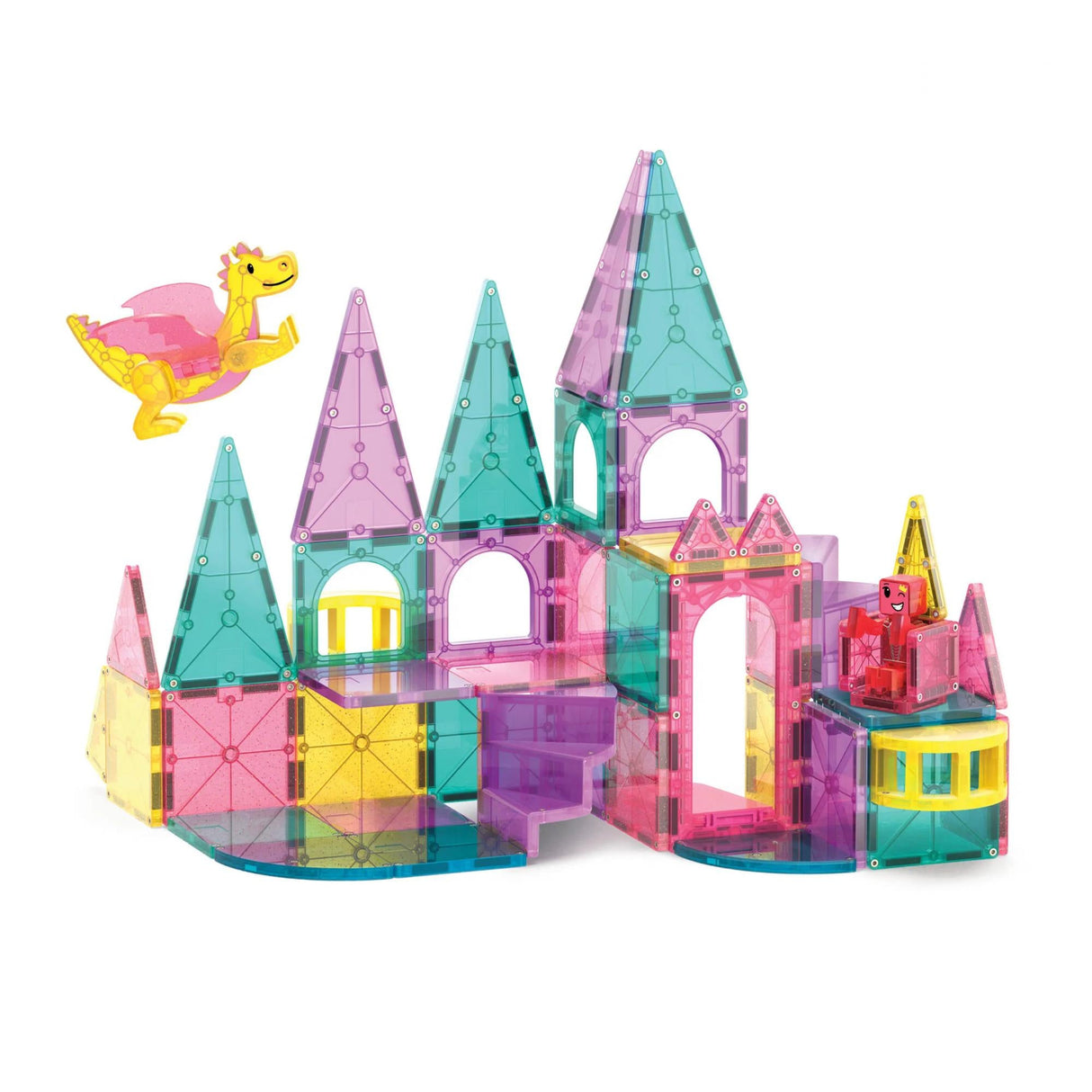 MAGNA-TILES - Castle Deluxe 48 Piece Set (90291) Magna Tiles
