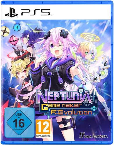 Neptunia Game Maker R:Evolution (Day One Edition) – PlayStation 5 – spilomslag