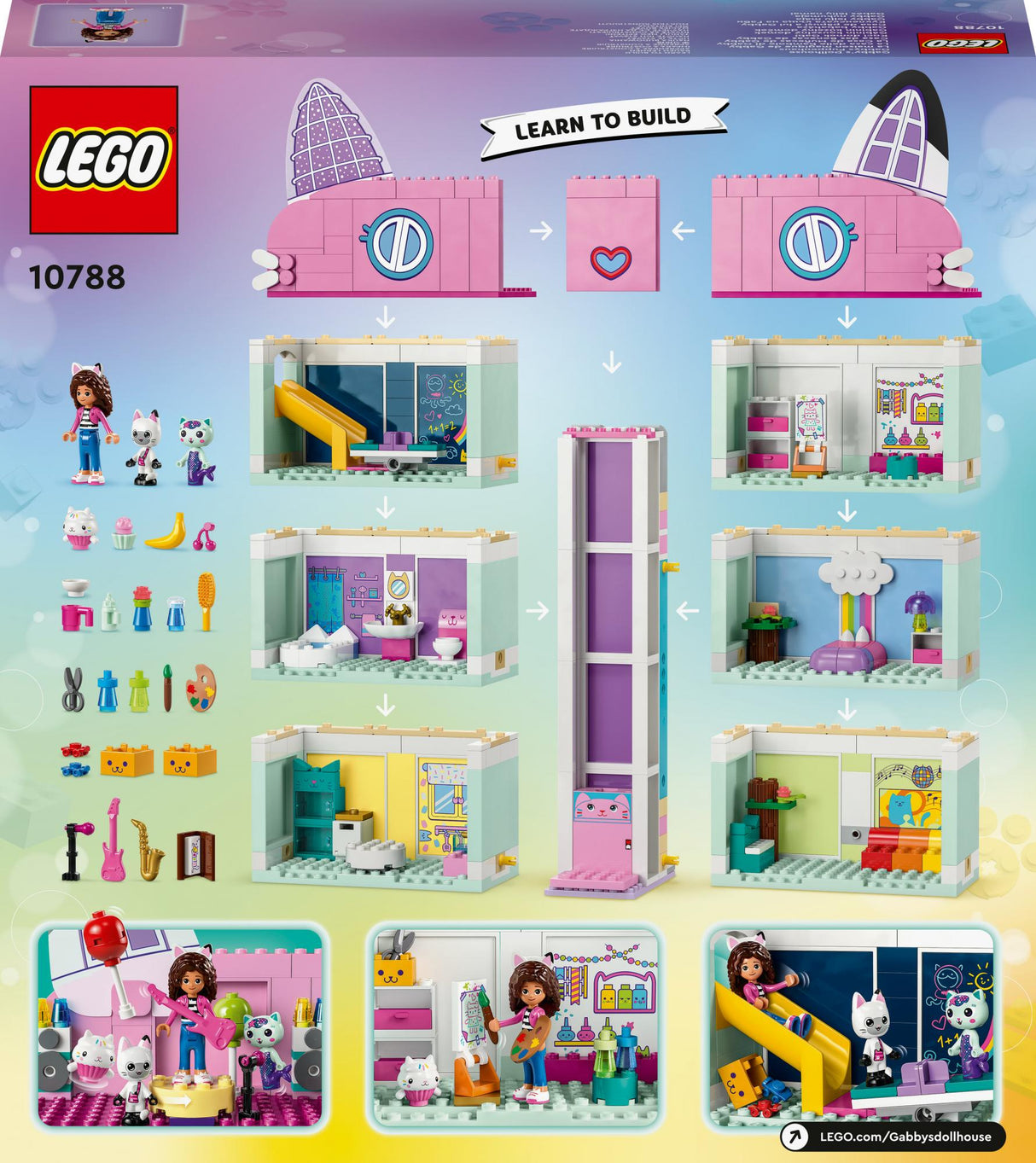 LEGO 10788 Gabby's Dollhouse Gabby's dollhouse, construction toy LEGO