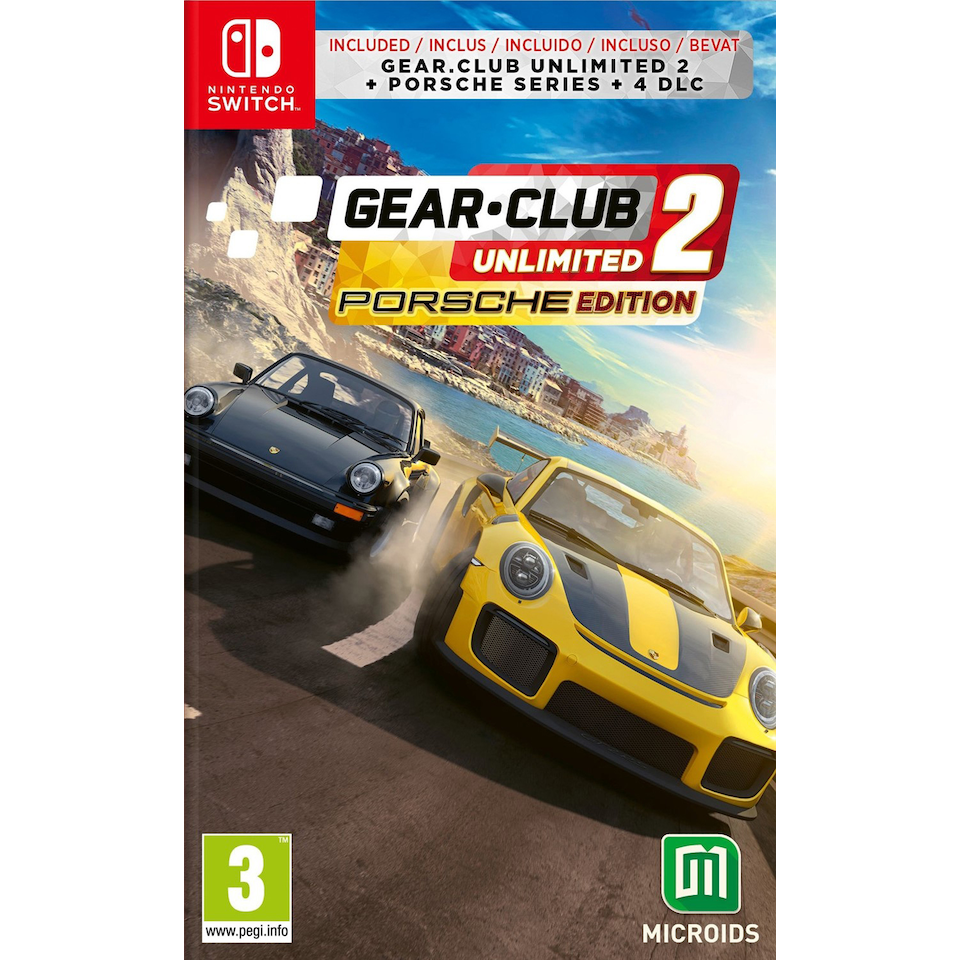 Gear.Club Unlimited 2: Porsche Edition fysisk Nintendo Switch-spilæske