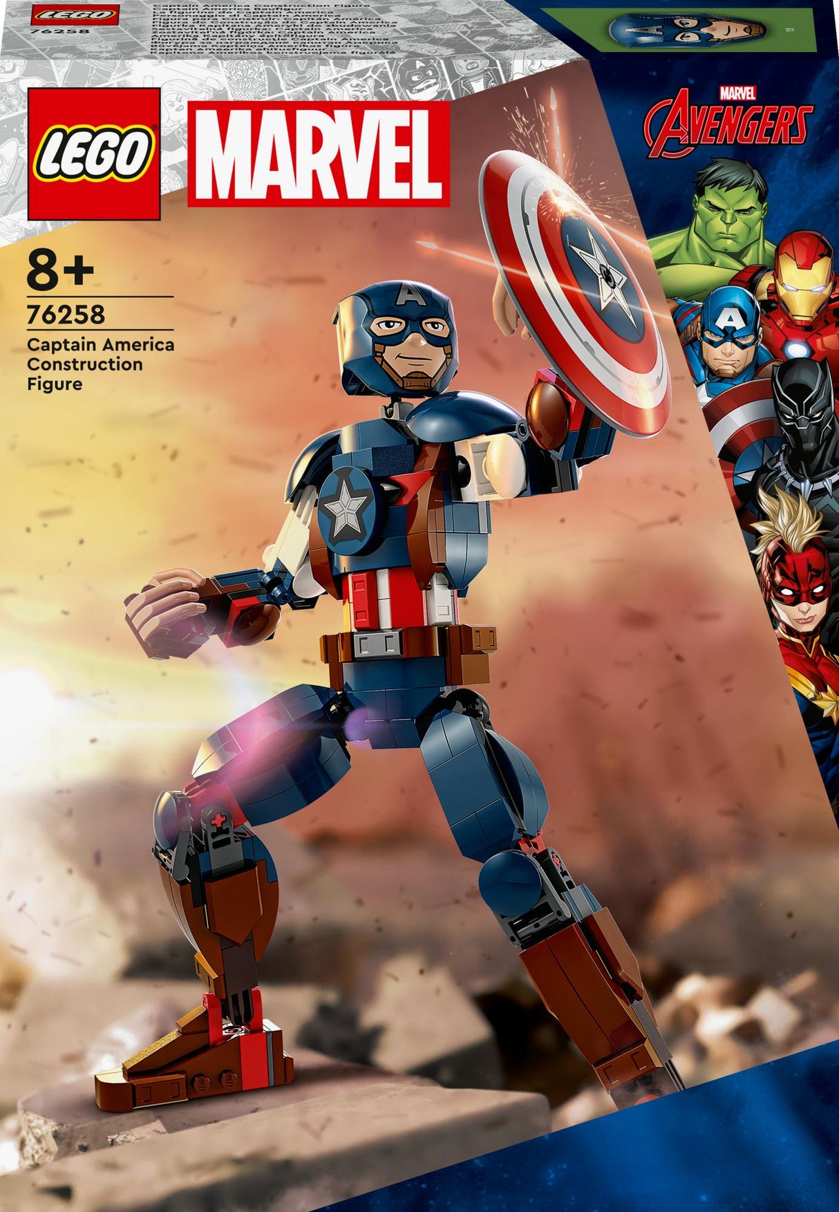 LEGO 76258 Marvel Super Heroes Captain America Buildable Figure Construction Toy LEGO