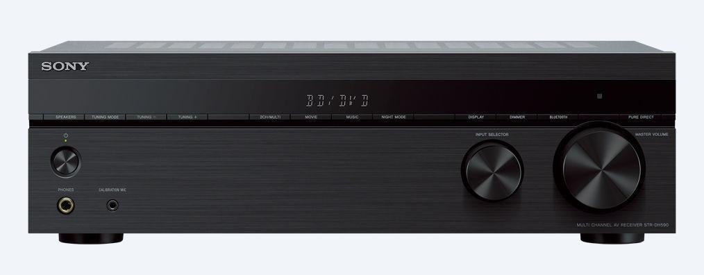 Sony STR-DH590 – 5.2-kanals AV-receiver med Bluetooth – sort – produktbillede