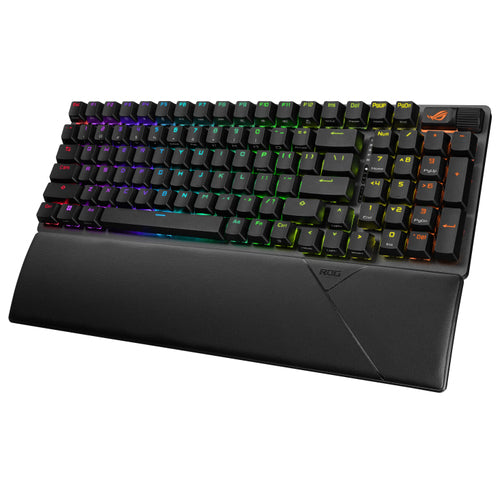 ASUS ROG Strix Scope II 96 Wireless – set skråt forfra; layout på billedet er illustrativt
