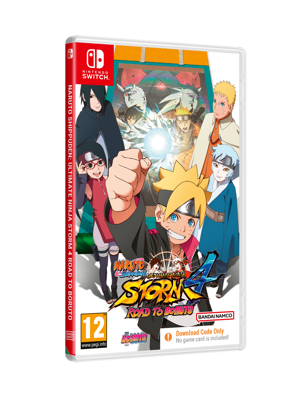 Naruto Shippuden: Ultimate Ninja Storm 4 – Road to Boruto – Code in a Box – Nintendo Switch – spillets udgave