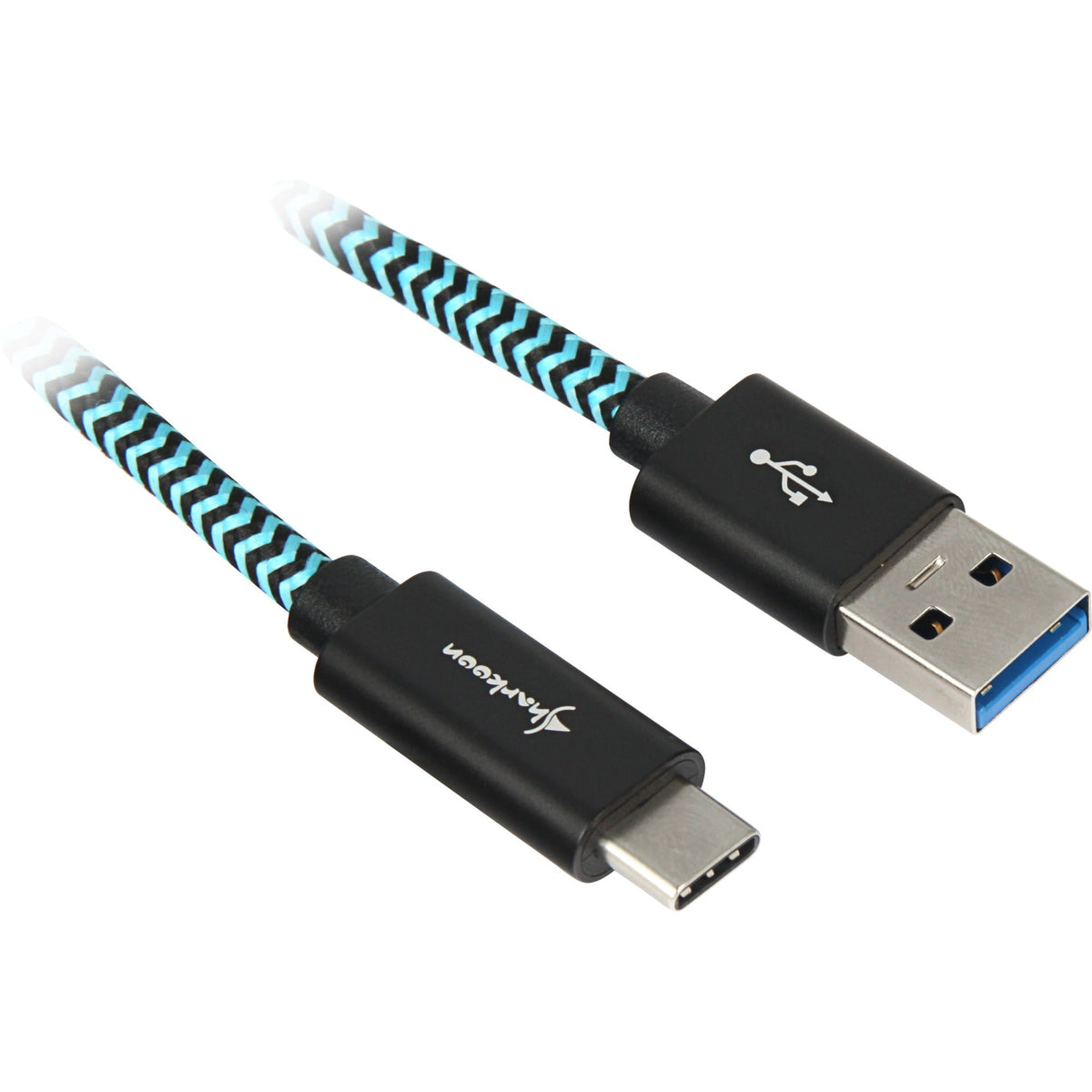 Sharkoon USB 3.1 A-C black / blue 0.5m - Aluminum + Braid Sharkoon