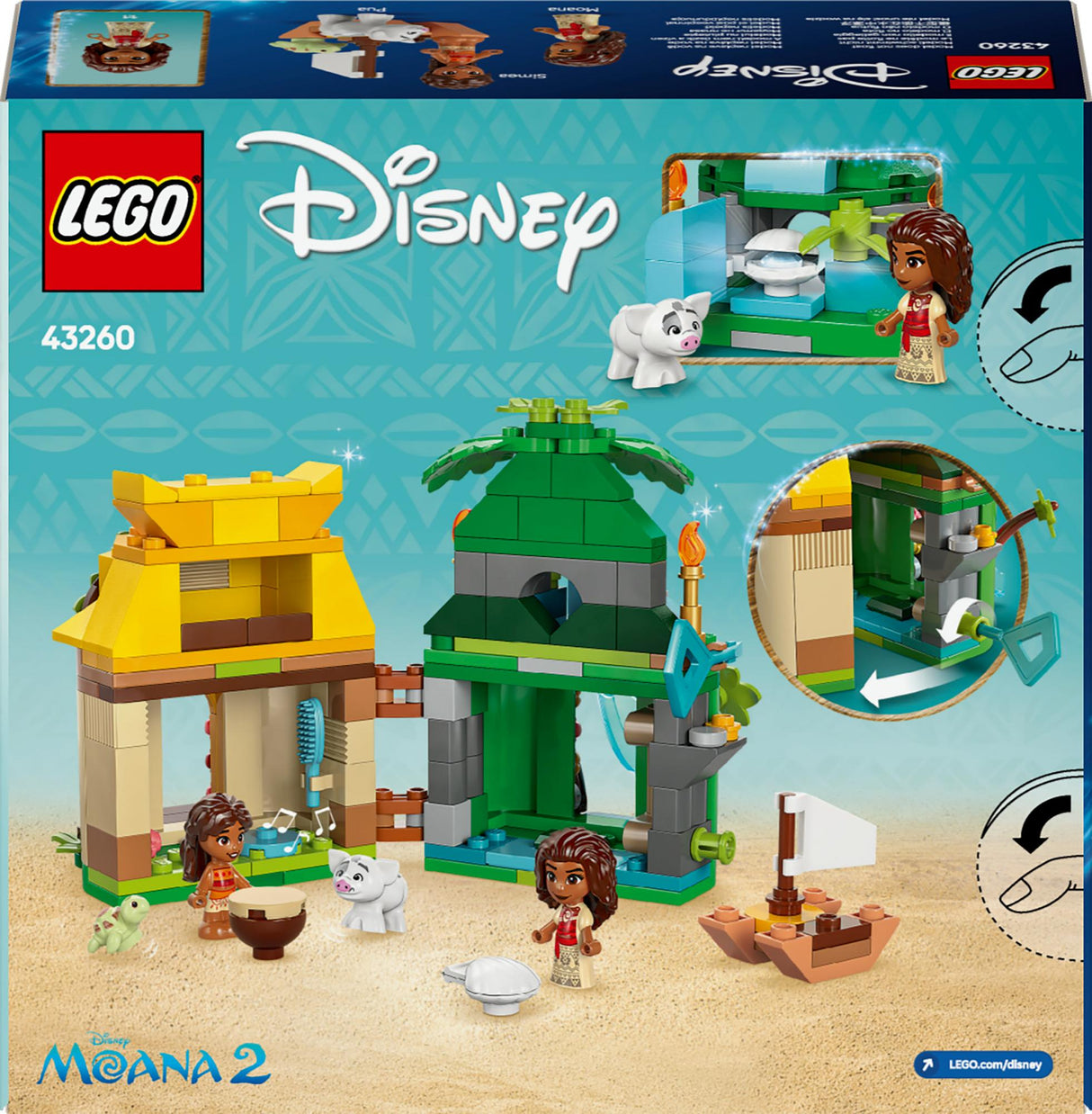 LEGO 43260 Disney Princess Vaiana's Island Fun, construction toy LEGO