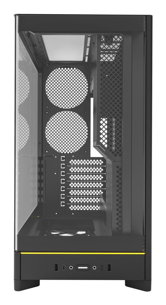 Montech HS02, Glass front, ATX, no fans - Black Telon Technology Co Ltd (Montech)