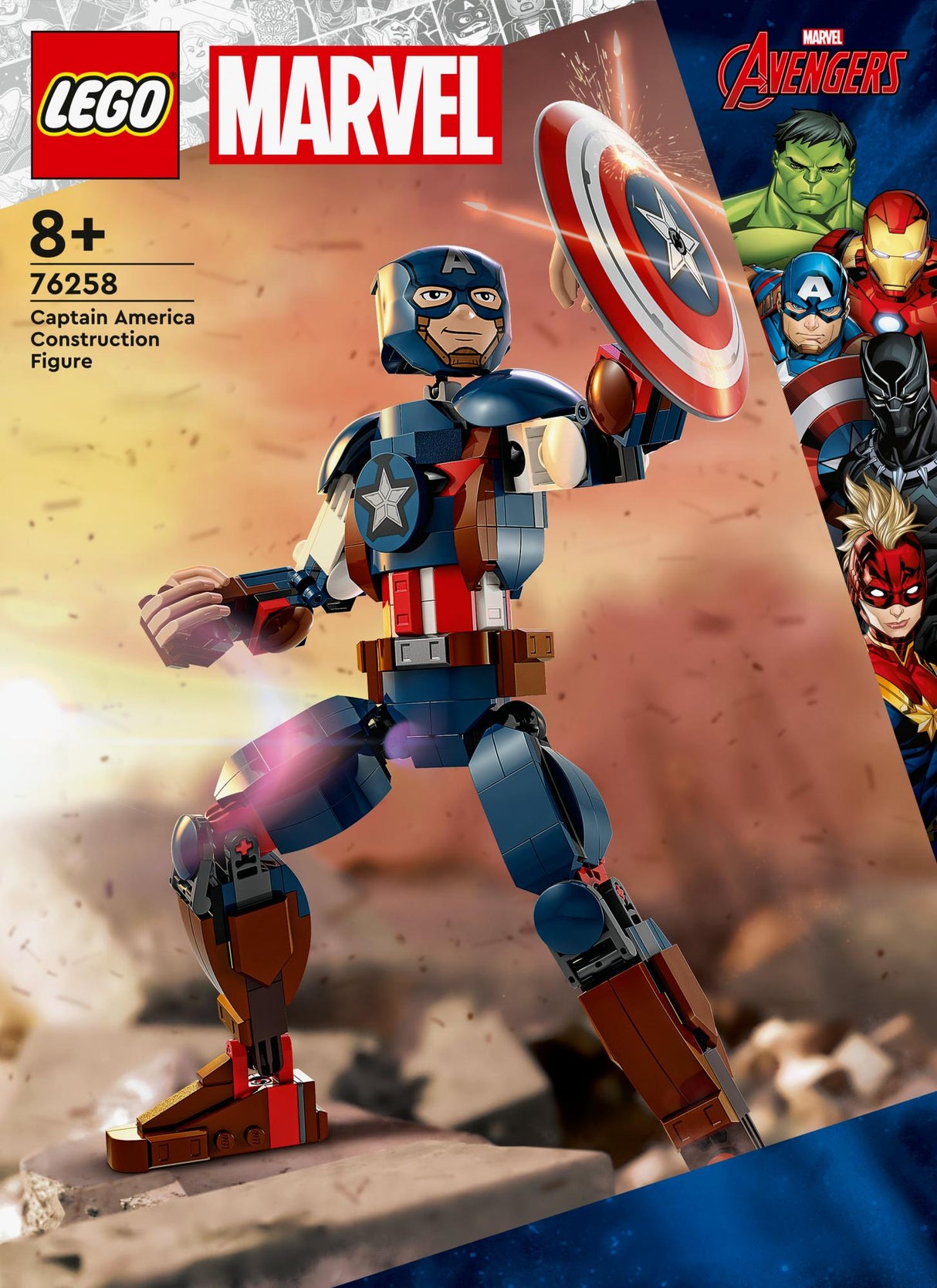 LEGO 76258 Marvel Super Heroes Captain America Buildable Figure Construction Toy LEGO