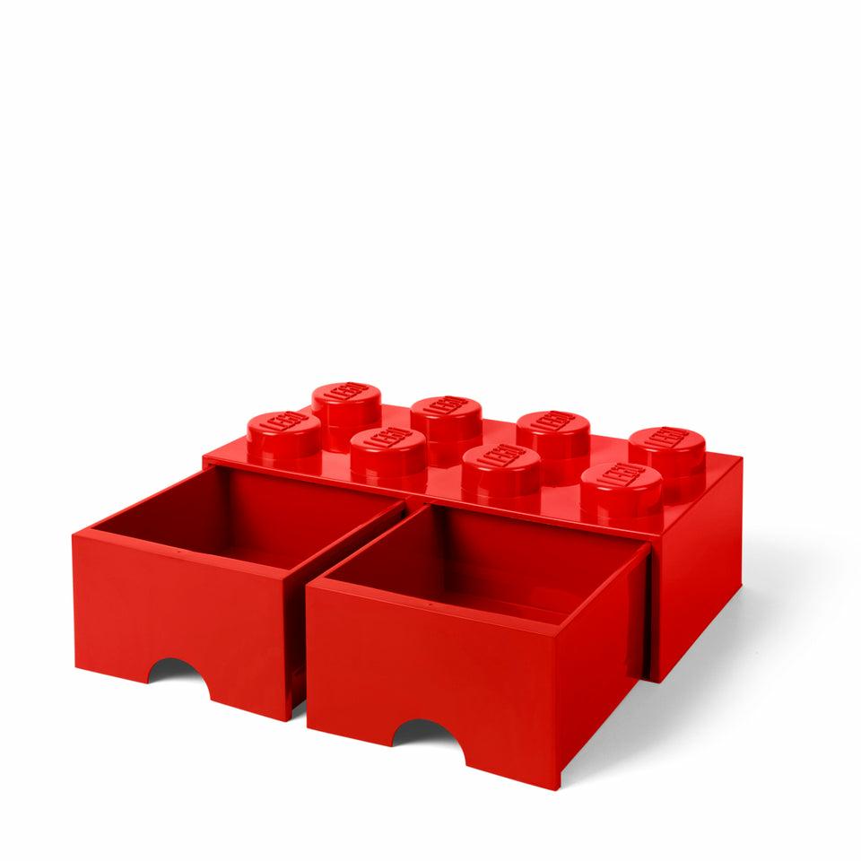 Room Copenhagen LEGO Brick Drawer 8 red - RC40061730 Room Copenhagen
