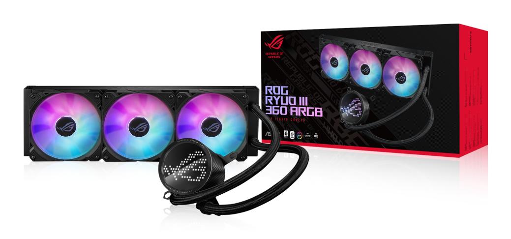 ASUS ROG RYUO III 360 ARGB 360mm All-In-One CPU Liquid Cooler with Anime Matrix LED Display ASUS