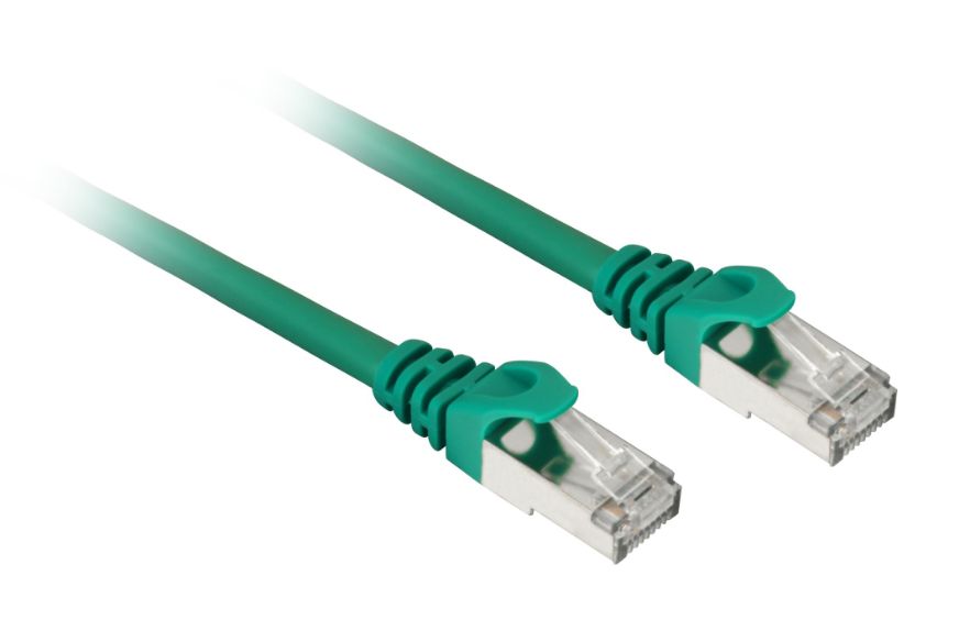 Grønt Sharkoon netværkskabel med RJ45-stik