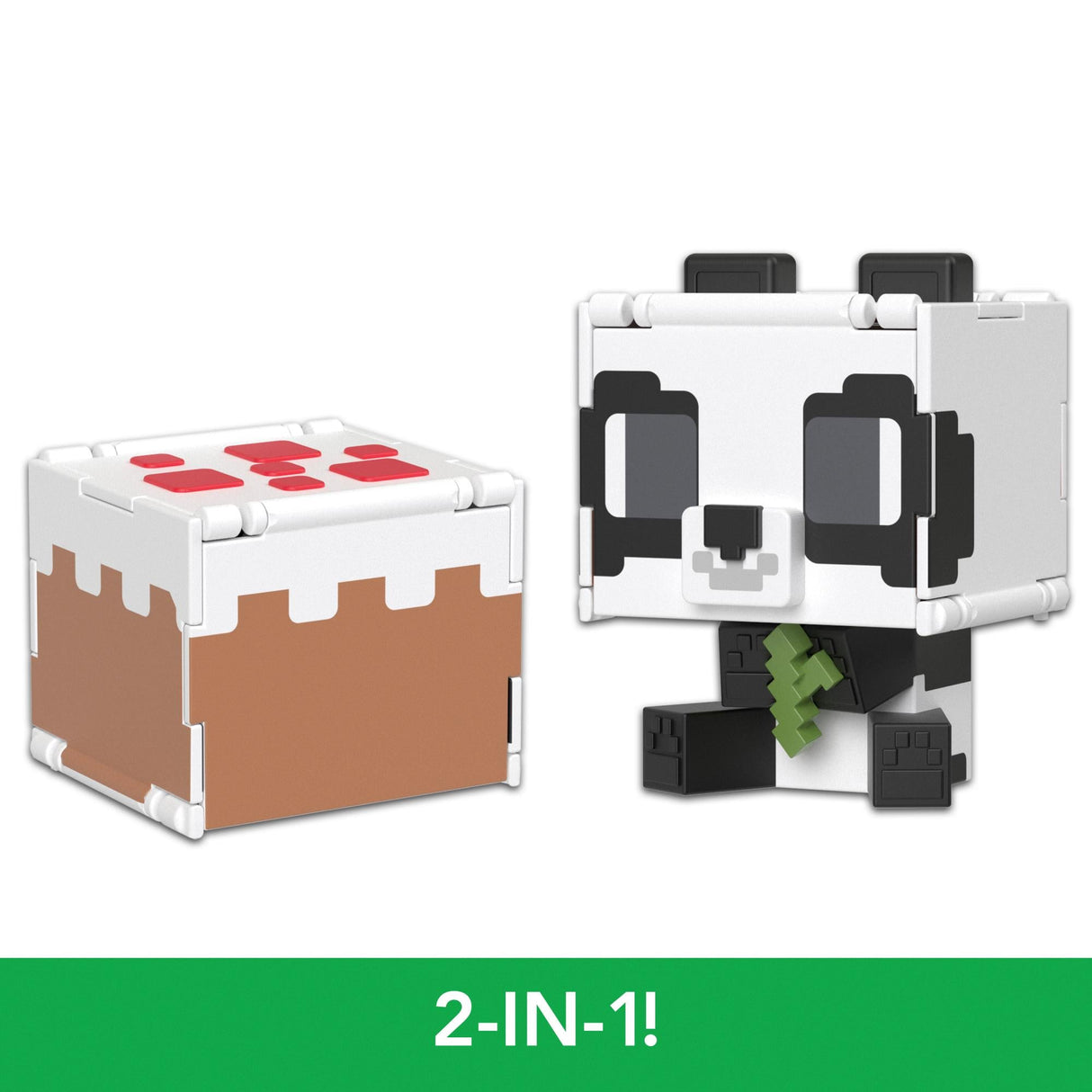 Minecraft - Mob Head Minis Flipping Figs - Panda & Cake Minecraft