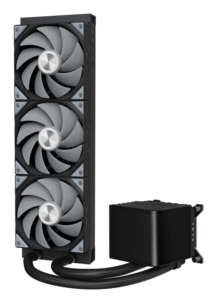 TRYX PANORAMA Upgraded 360mm AIO Liquid Cooler Black TRYX