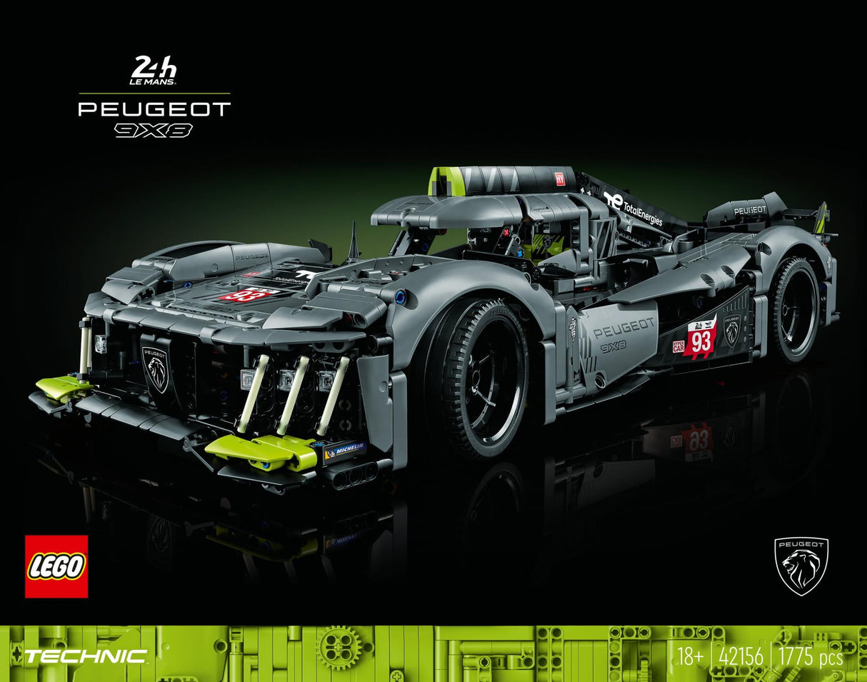 LEGO Technic - PEUGEOT 9X8 24H Le Mans Hybrid Hypercar (42156) LEGO