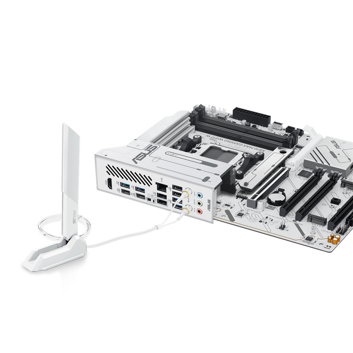 ASUS X870 MAX GAMING WIFI7 WHITE (ATX, X870, AM5, DDR5) ASUS