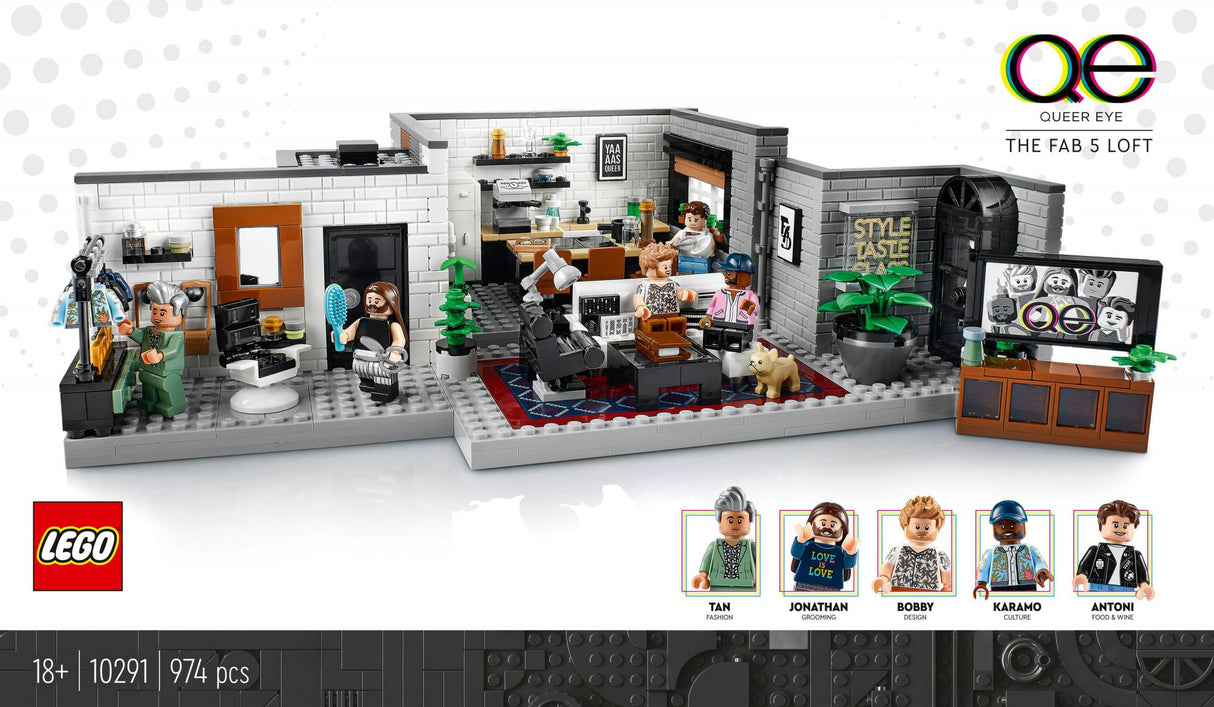 LEGO Icons - Queer Eye – The Fab 5 Loft (10291) LEGO