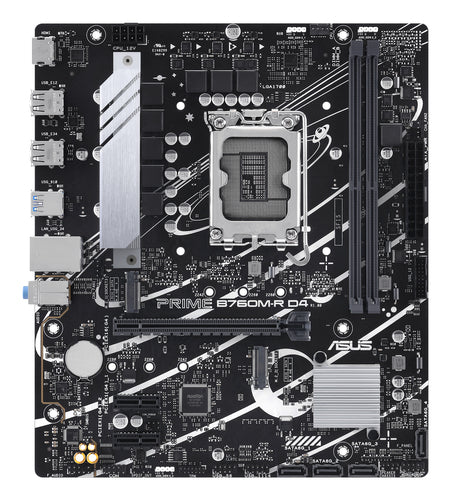 ASUS PRIME B760M-R D4 – set ovenfra