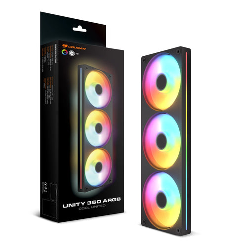 COUGAR Unity360-FB, 360 ARGB PWM, sort Reverse Blade kabinetblæser – produktdetalje