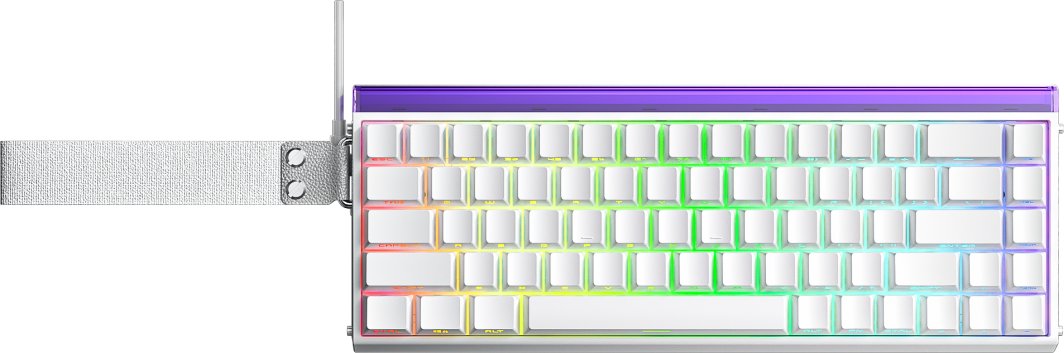 AULA Gaming Tastatur - HERO68 HE WHITE+PURPLE Meteor switch RGB