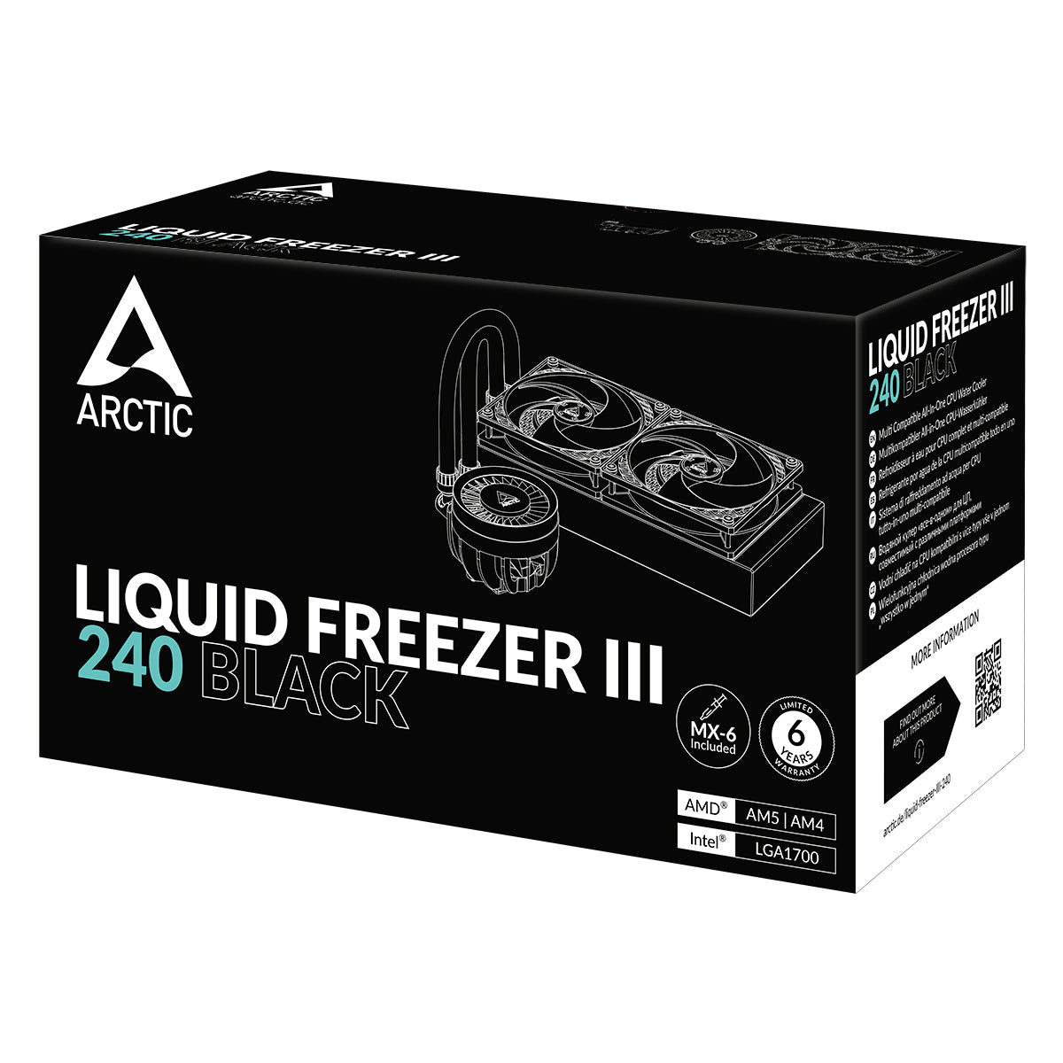 ARCTIC Liquid Freezer III 240 kølesystem 1-pack Sort 120 mm