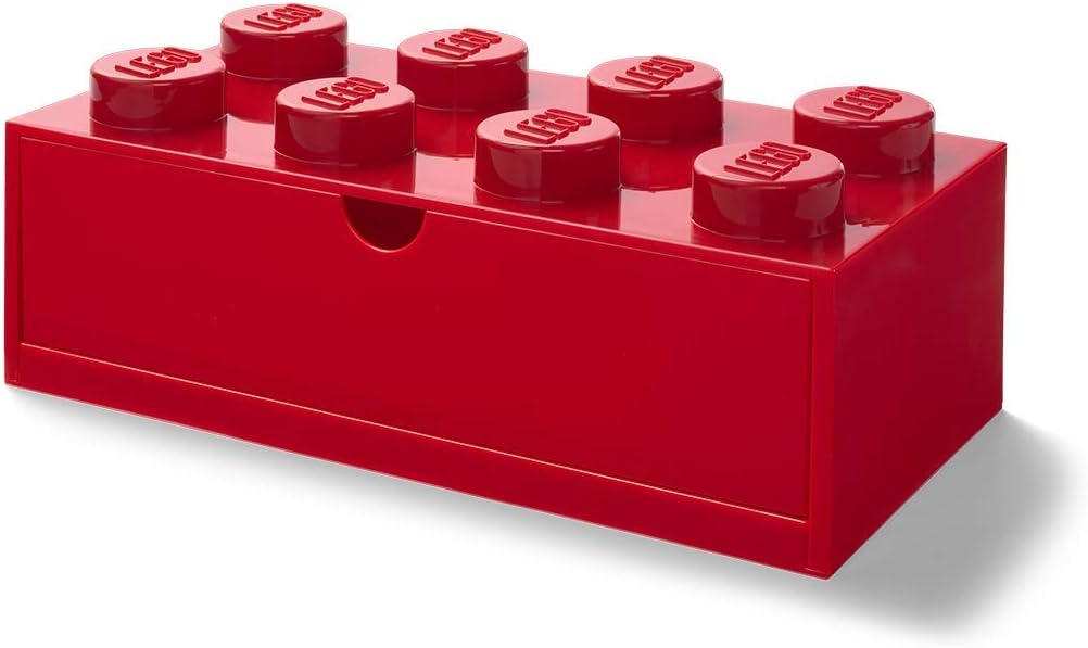 Room Copenhagen LEGO Desk Drawer 8 , storage box (red, knobs) Room Copenhagen