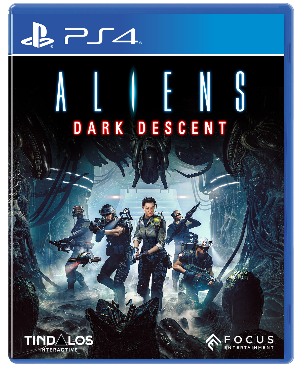 Aliens: Dark Descent – PlayStation 4 – spilomslag