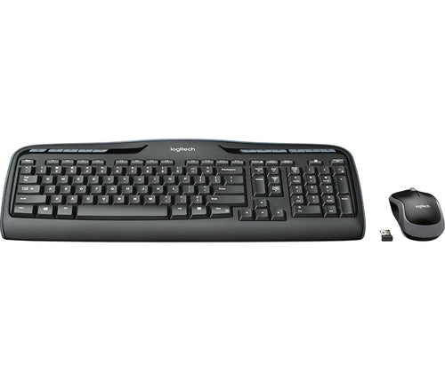 Logitech - Wireless Combo MK330 Mouse + Keyboard - Nordic Layout Logitech