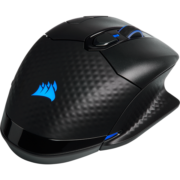 CORSAIR Gaming DARK CORE RGB PRO Optisk Trådlös Kabel Svart