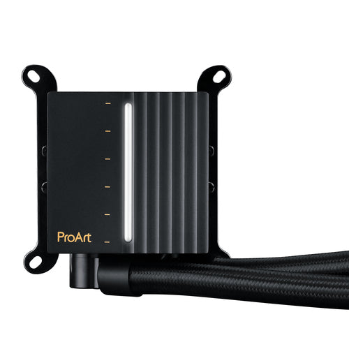 ASUS ProArt LC 240 – pumpeblokkens front med indikator