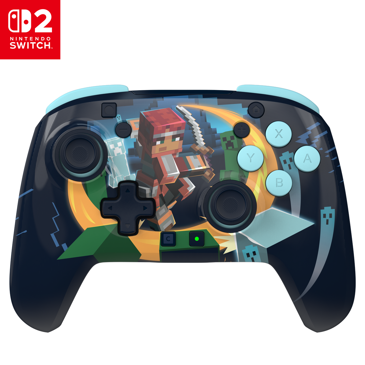 Turtle Beach Rematch Wireless – Minecraft Dungeons II – Switch 2 – produktbillede
